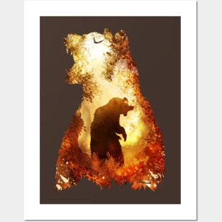 Fiery Bear Posters and Art